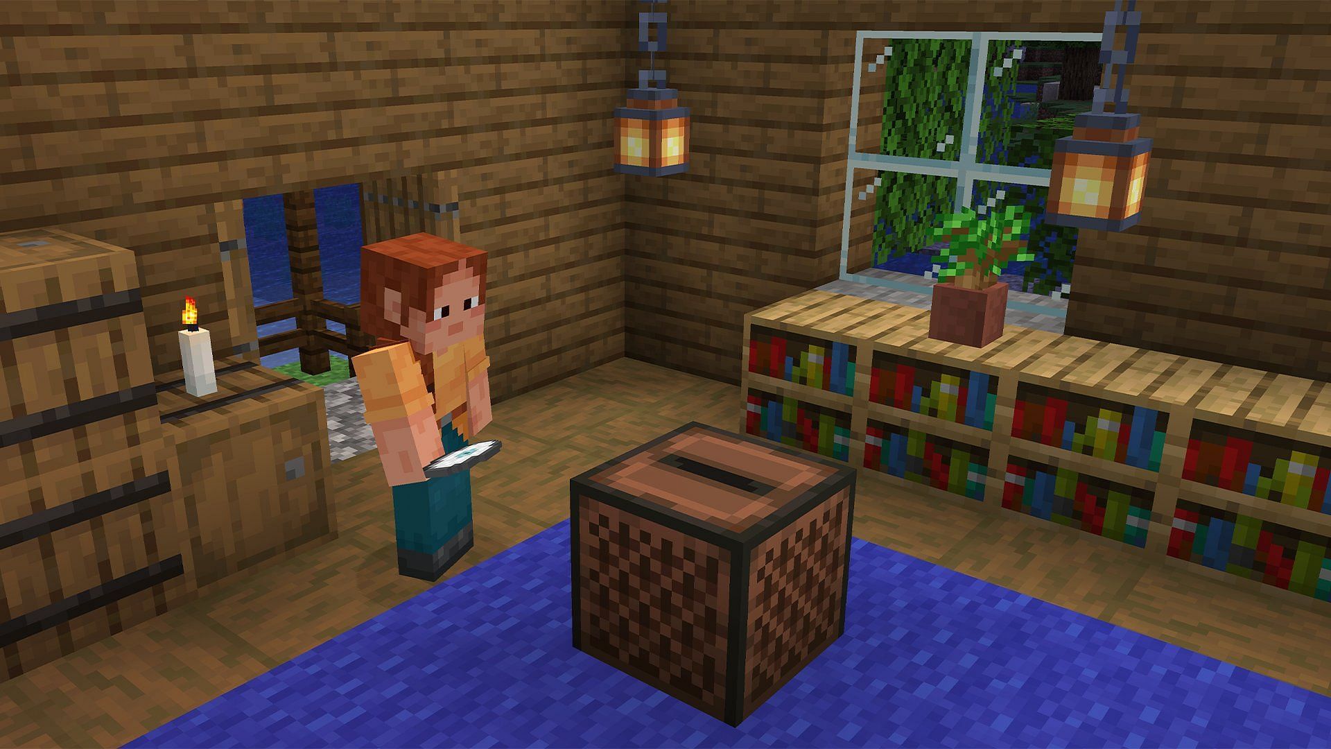 A new music disc and five tracks have been added with the update (Image via Mojang Studios)
